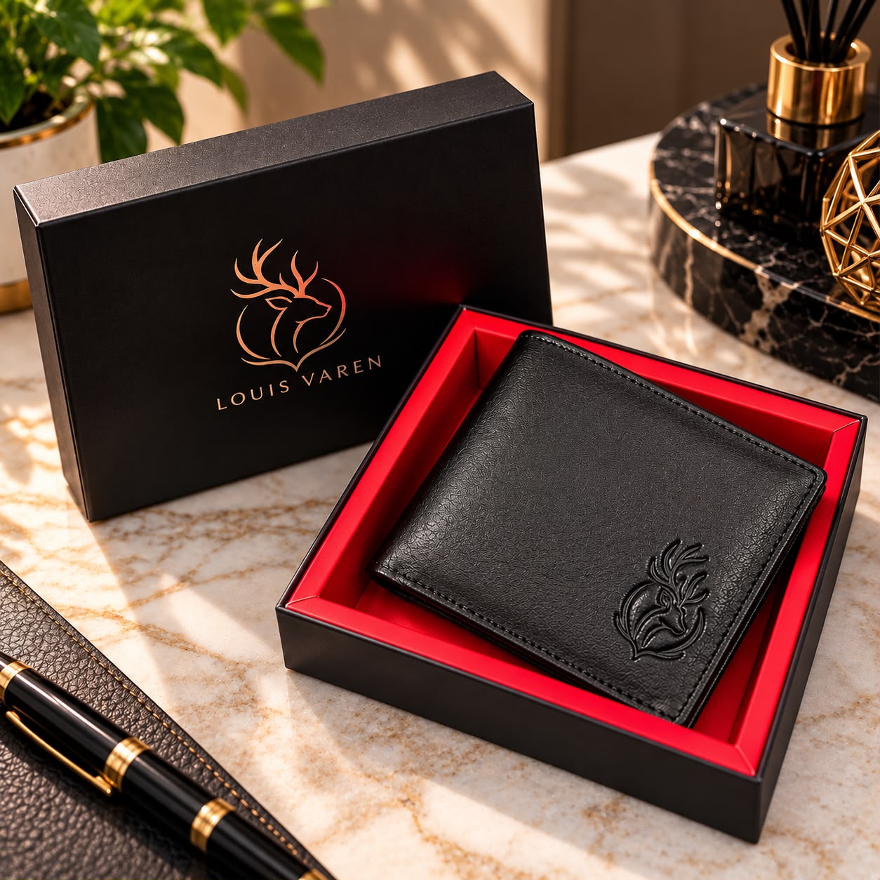 Classic Bifold Wallet in Midnight Noir